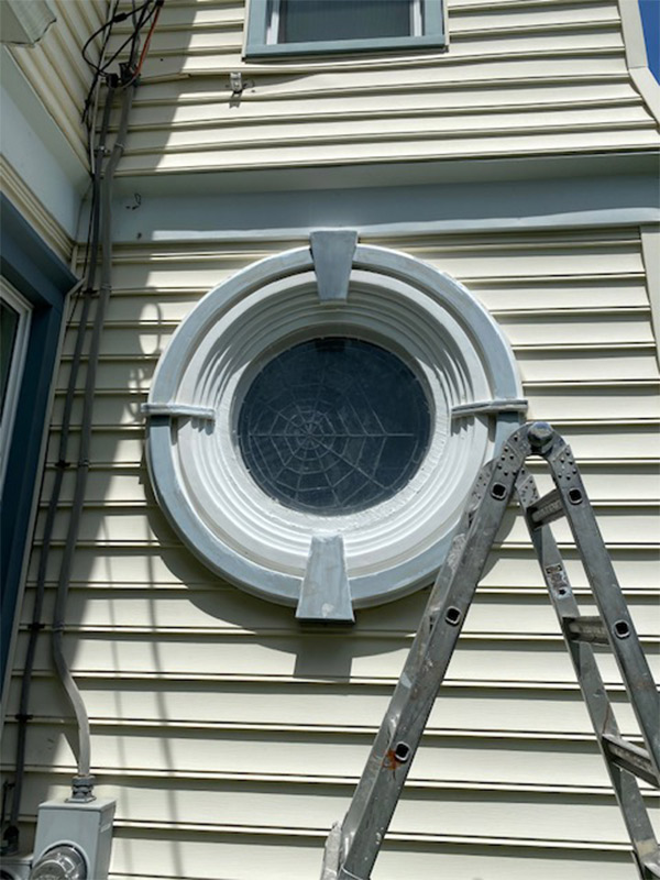 exterior window painting before